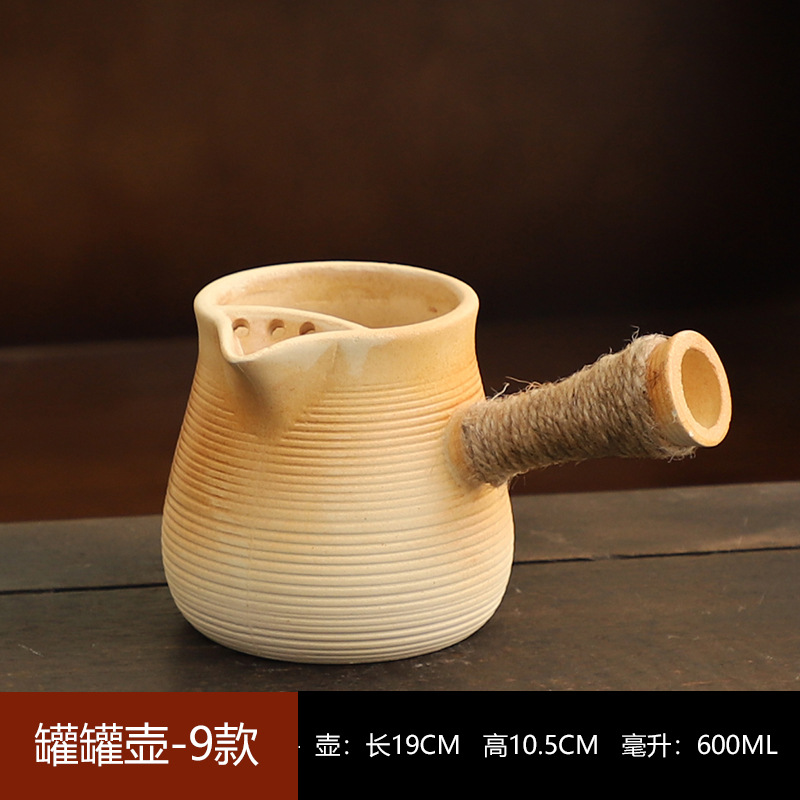 Juego de Tetera y Estufa para Té de Cerámica para Hogar y Exteriores