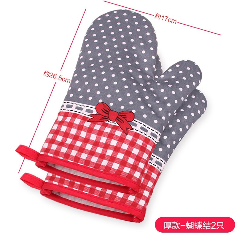 Guantes de aislamiento térmico a prueba de quemaduras y engrosamiento horno de microondas para hornear barbacoa de silicona especial resistente a altas temperaturas horno de cocina a prueba de calor doméstico