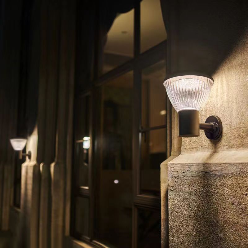 Super bright sconce solar-powered for gazebo