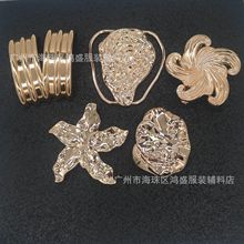 泳装装饰扣胸前链接扣异形不规则金属腰带扣调节扣装饰扣