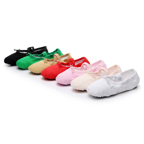 Children's white dance shoes, men's practice soft-soled canvas cat claw shoes, yoga shoes, women's ballet shoes, foreign trade wholesale