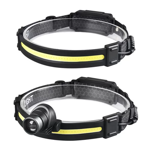 Cross-Border Led Mini Multi-Function Wave Sensor Headlight Headlamp Outdoor Adventure Fishing Light Strong Light Flashlight