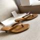 Summer 2025 New Square Toe Sandals Mid-Heel Cat Heel Black Sandals High Heel Thin Heel Flip-flops for Women
