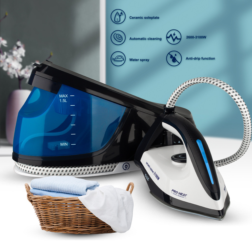 Plancha de Vapor Suspendida con Ajuste de Temperatura de 3 Niveles para Uso Doméstico y Comercial