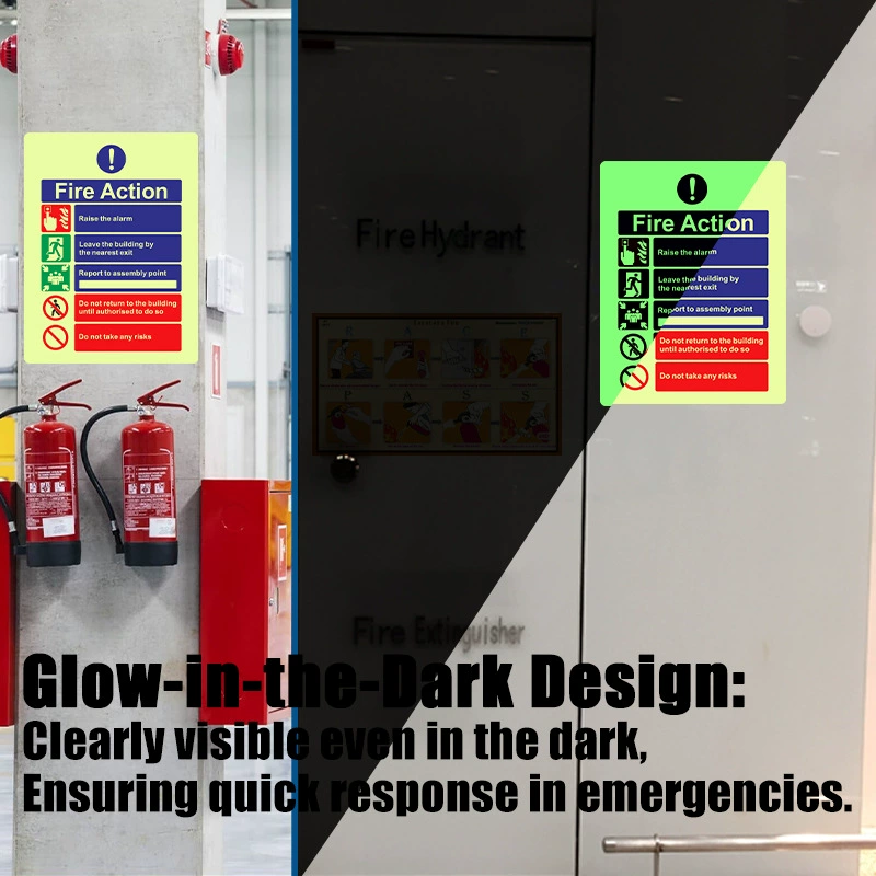 Знак винила уведомления о пожаре-знак пожарной безопасности размера 15 КС 20 см идеальный