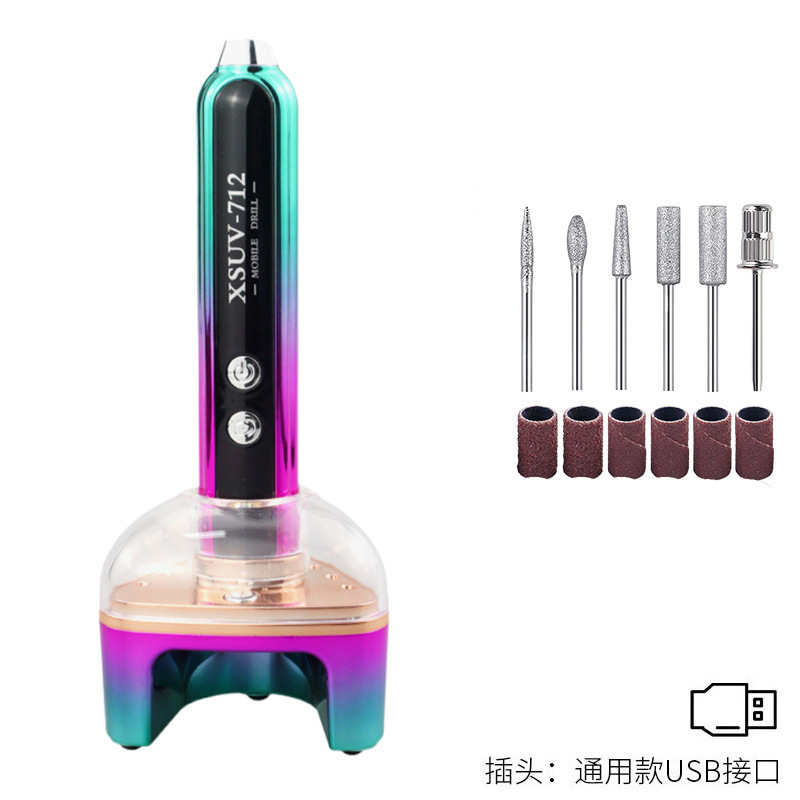 Cruzado de uñas pulidoras 35000RPM recargable de eliminación de uñas pulidoras de eliminación de piel muerta herramienta de pulido de uñas