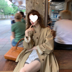 都市浪漫~英伦风垂感宽松显瘦风衣外套女小个子休闲大衣
