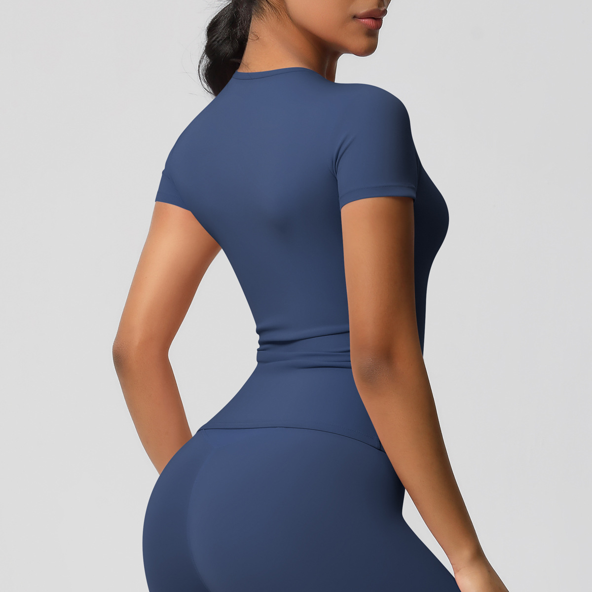 95g Weight Short Sleeve Sleeve Length Nylon, Spandex Fabric Type Regular Top Length T-shirt Tops Type Fitness, Yoga, Running Occasion Round Neck Neckline Solid Color Pattern Sport Style Style S, XL Size Sport Style Solid Color Nylon Spandex Round Neck Active Tops T-shirt 22