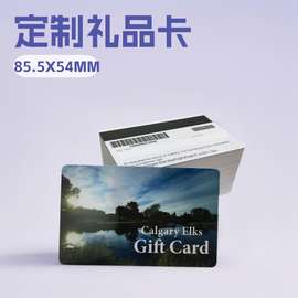 厂家定制亚马逊PVC礼品卡超市磁条卡条码卡跨境专供gift card制作