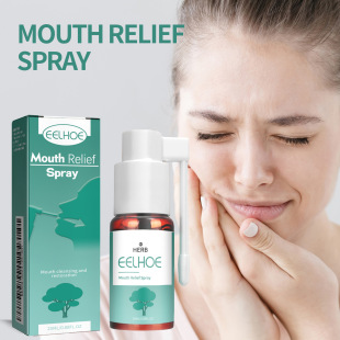 EELHOE Mouth Relief Spray Relieve Periodontal Gum Pain Aphthous Upper Fire Blistering Oral Care Spray
