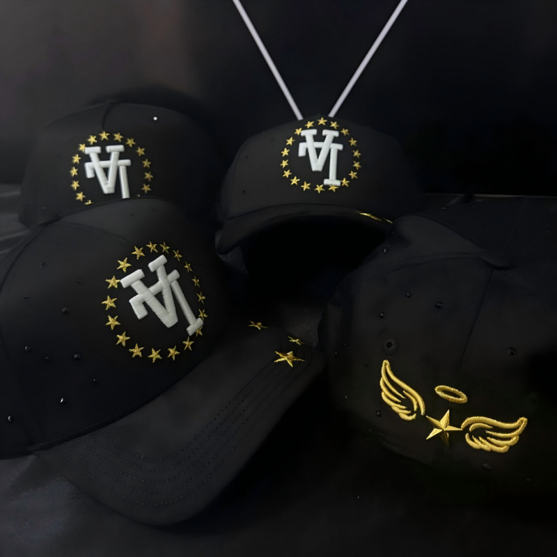 Tendencia transfronteriza hip hop Dandy Dandy sombrero con letras de diamante sombrero de pato doblado a lo largo del sombrero de béisbol image 100