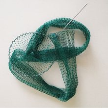 尼龙丝鱼护网兜野钓鱼兜渔护折叠折叠铁圈可折叠小鱼护包 建建建