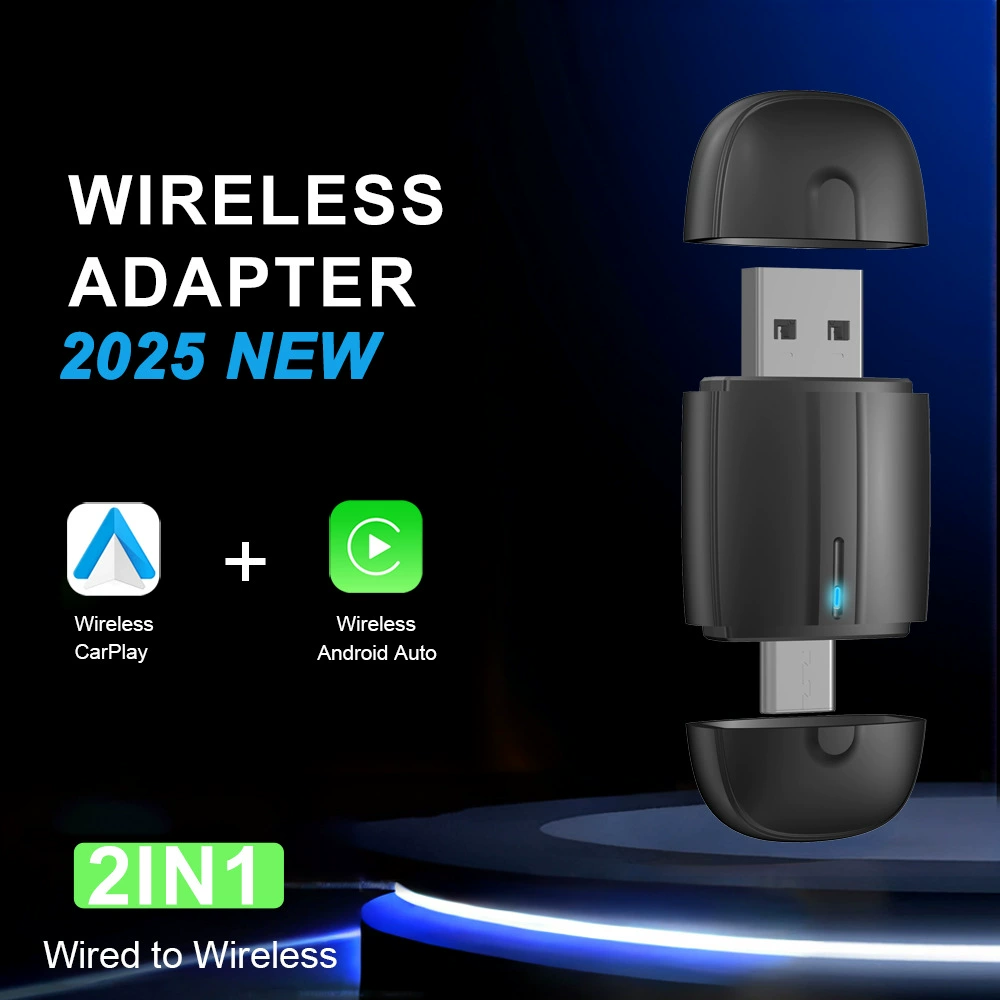 Оригинальный автомобиль проводной к беспроводной carplay 2-в-1 Android auto коробка двойной интерфейс автомобильная машина подключена к навигации