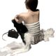 [20 pieces of free shipping] irregular ruffled atmosphere tube top vest women wear niche ribbon wrap top