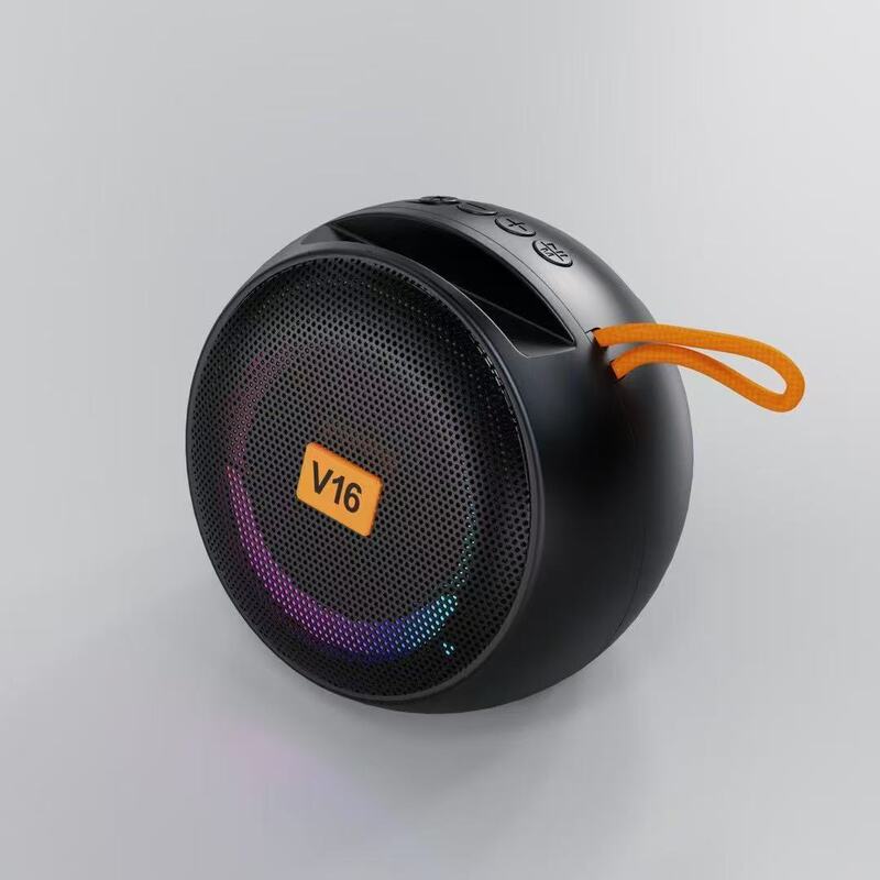 電子商取引ホットモデル V16 Bluetooth スピーカー屋外サイクリング RGB ナイトライト Bluetooth スピーカーカードギフトサブウーファー|undefined