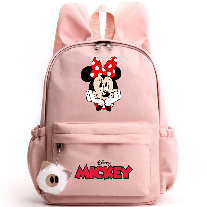 Little Mouse Mickey Minnie Girl Backpack Teenager Backpack Casual School Bag Travel Rabbit Ears Backpack Little Mouse Mickey Minnie Girl Backpack Teenager Backpack Casual School Bag Travel Rabbit Ears Backpack