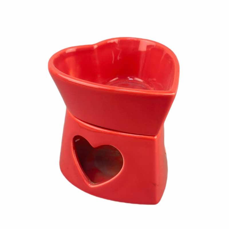 Chocolate queso hot pot set queso horno de cerámica en forma de corazón taza de helado pintada cerámica moderna