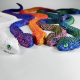 3D printing joint movable snake toy luminous snake simulation animal model ornaments 3D printing fake snake children's toys