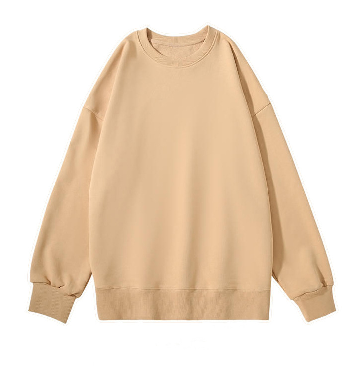 純綿スウェットシャツ カスタム 380g ヘビーウェイト ドロップショルダー ラウンドネック スウェットシャツ 秋冬 大きいサイズ カジュアル カスタムスウェットシャツ ロゴ印刷