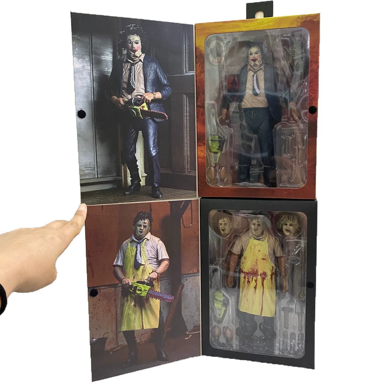 Оригинал NECA 41607 Skinny Face "Техасская резня бензопилой" юбилейное издание 50 лет, фигурка 7 дюймов