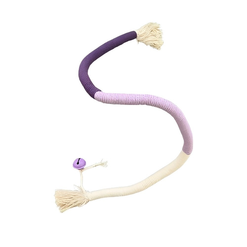70cm 보라색 물린 밧줄 고양이 놀리는 막대기 (종)