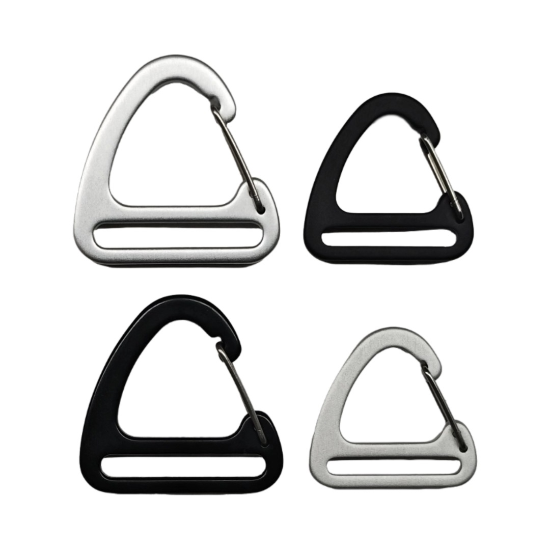 厂家供应配件线钩弹簧扣航空铝金属材质一寸三角扣