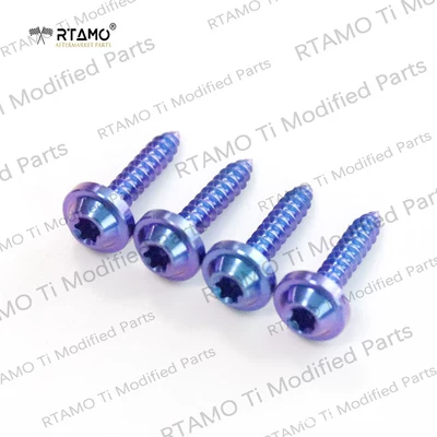 Motorcycle bumper, rack for Sprint Spring - barbecue-grill-titanium-alloy-screws-blue-purple-4-pieces