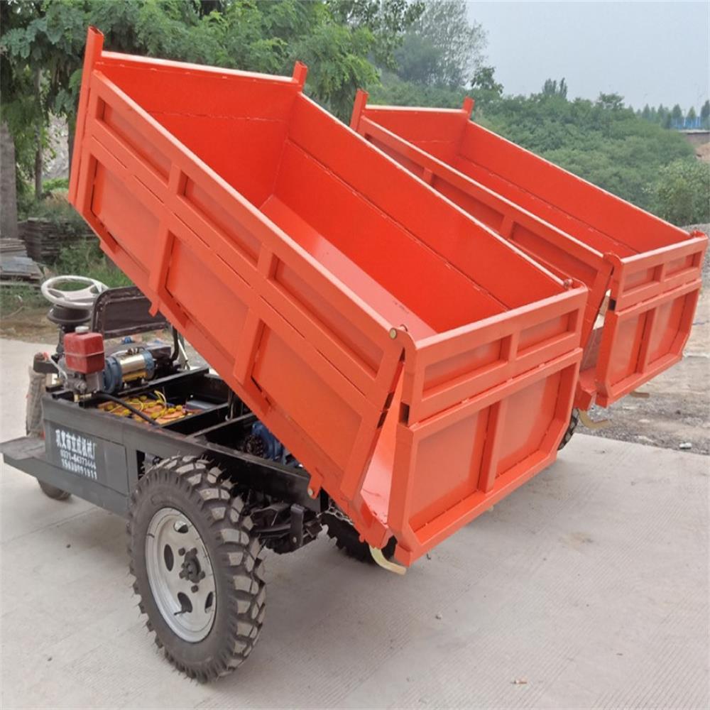 集中供养电动三轮车路面养护拉料运料果园拉物品