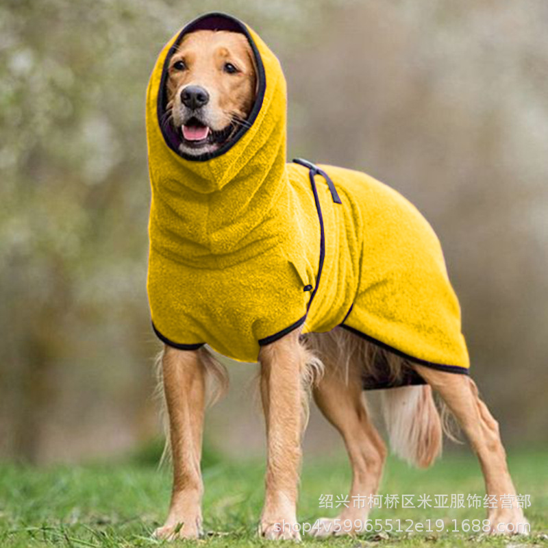 Europa y América nueva correa hebilla perro engrosada ropa de abrigo Amazon pullover ropa para perros de color sólido para mascotas