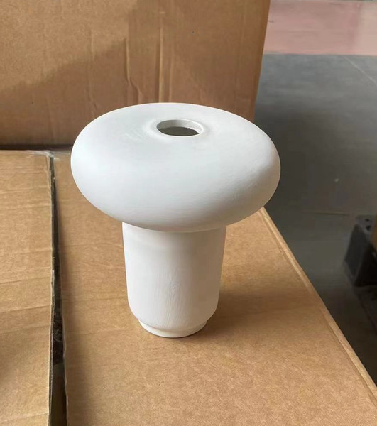 Plain-Fired Ceramic Vase, High-End Living Room Table Flower Arrangement, Wabi-Sabi Style Niche Accessible Luxury Creative Vase