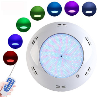Cross-border exclusive colorful RGB underwater swimming pool lamp 12V waterscape colorful color changing wireless remote control wall lamp