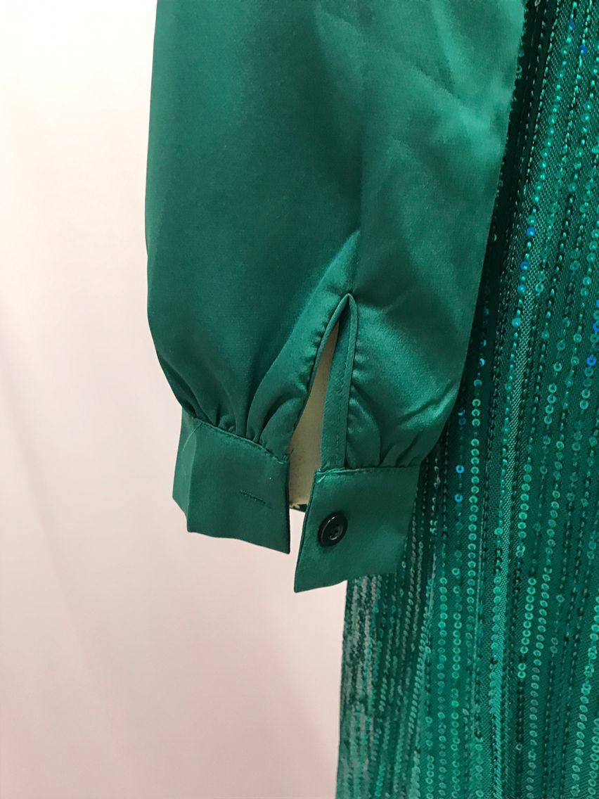 Elegant Women's Jumpsuit With Sequin Detail And V-neck Design_voghion.com