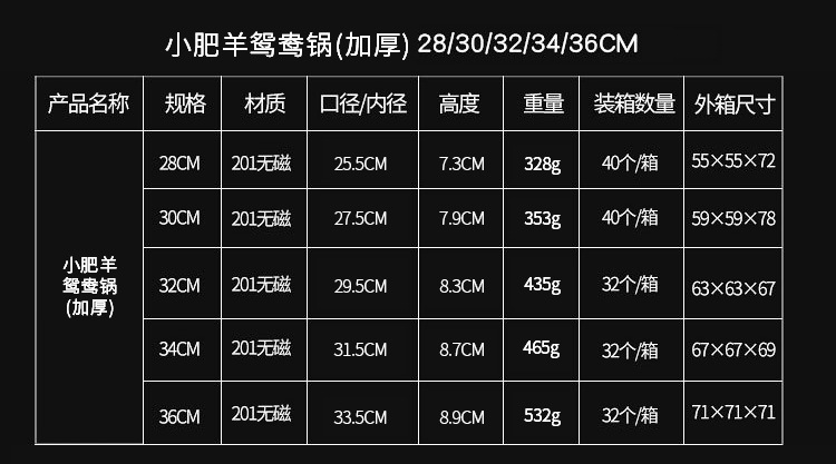 加厚不锈钢火锅盆二味分格子母鸳鸯锅电磁炉清汤锅商用小火锅批发详情32