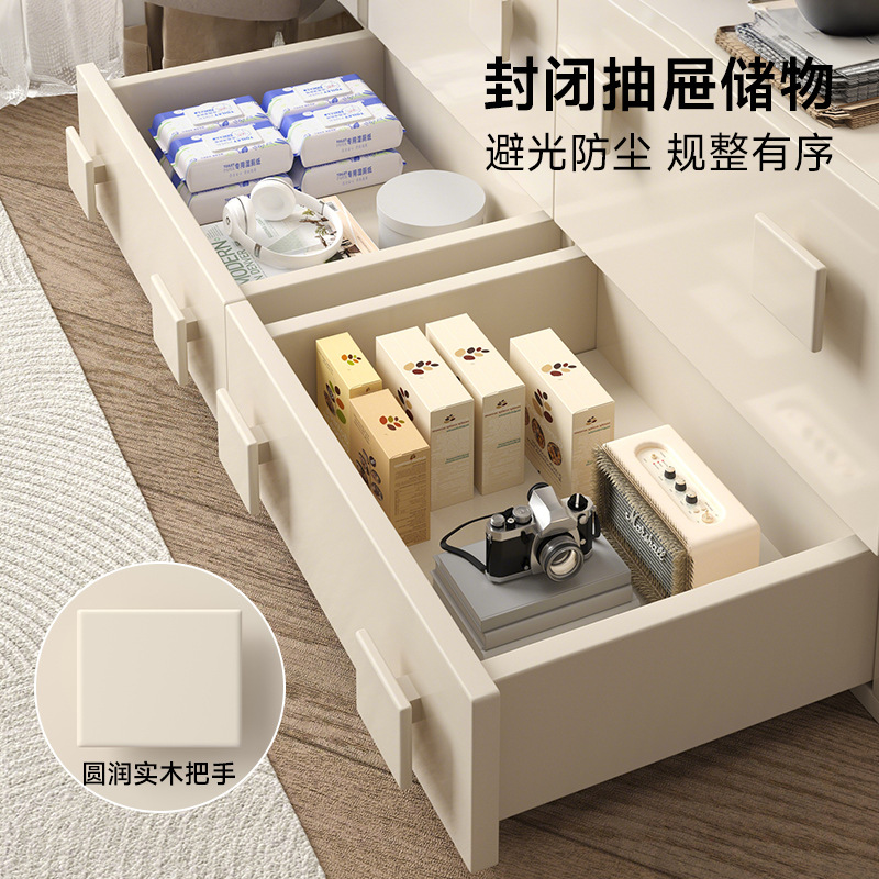 Gabinete de puerta medieval combinado de cabecera de cama, gabinete de mesa de estilo nórdico retro, gabinete de comedor de madera maciza, gabinete de biblioteca, gabinete de televisión