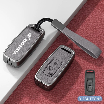 Foshan 350 Liexing 125 Protective — Car key bag - standard-model-b-gray-zinc-alloy-shell-hand-strap