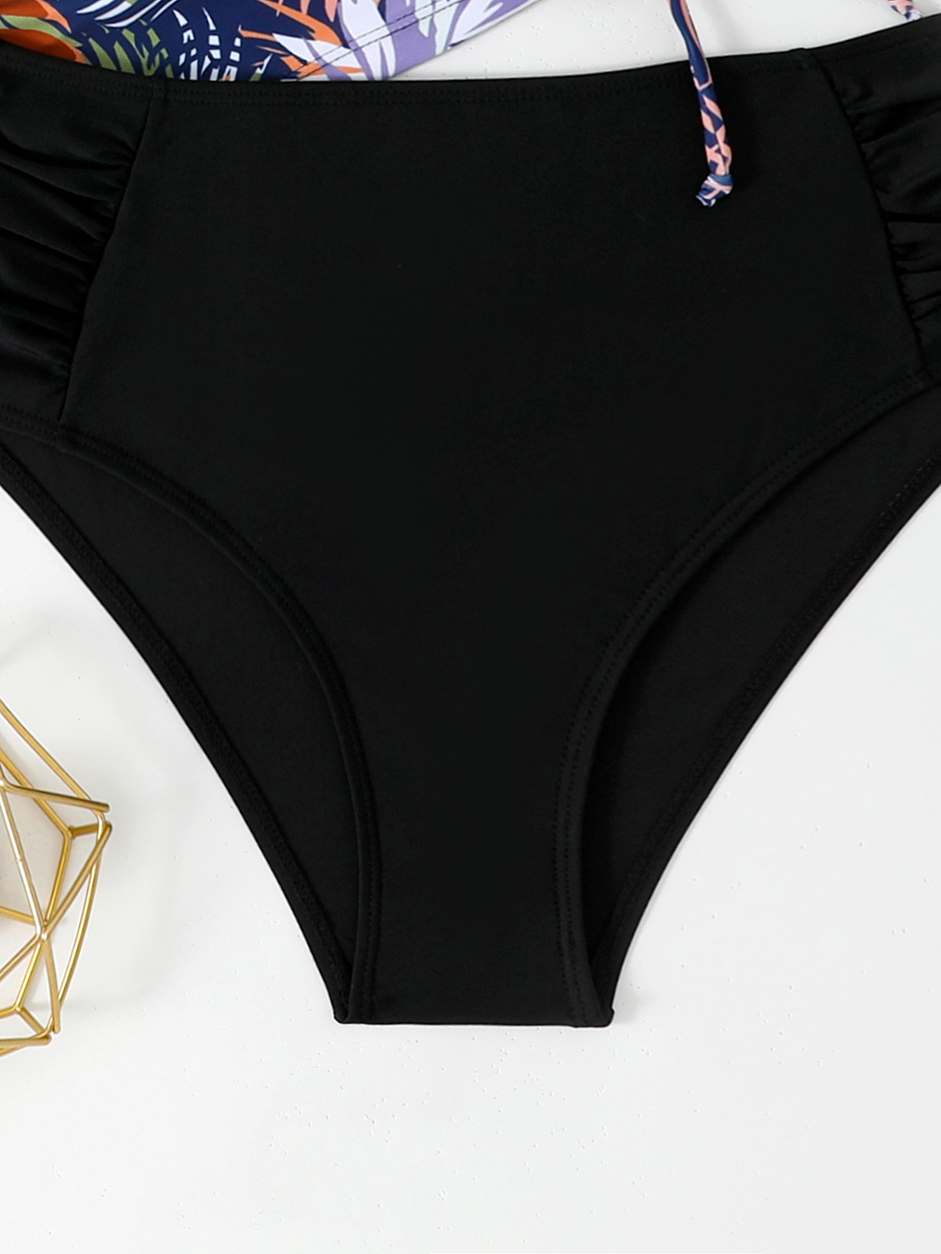 Women's Short Sleeved Conservative Bikini Set Sun Protection Suit_voghion.com