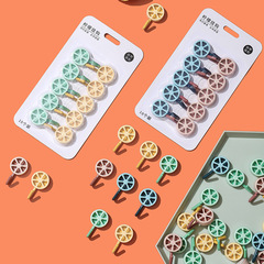 無痕檸檬掛鈎免打孔壁掛門後廚房牆壁勾掛鑰匙雨傘小物勾子批發粘