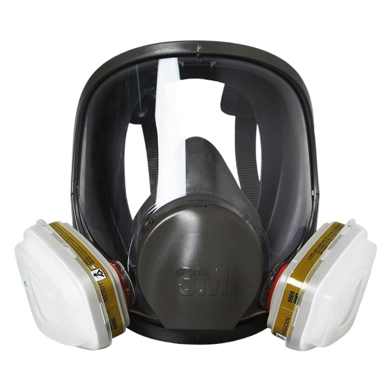3M6800 con 6006 máscara de gas pintura en aerosol de gas ácido formaldehído Decoración Química máscara de gas de laboratorio