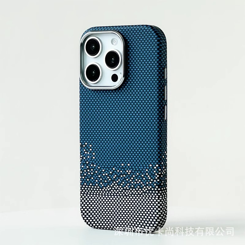 适用iPhone17promax碳纤维纹磁吸手机壳苹果16超薄15全包PC保护套|undefined