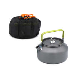 1.6升户外野营咖啡壶登山垂钓便携式茶壶野炊野餐烧水壶