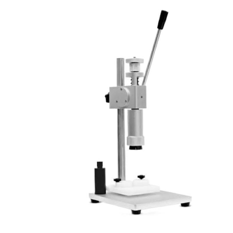 现货手动香水锁口机半自动扎口机厂家销售泵头抓口机封口速度快