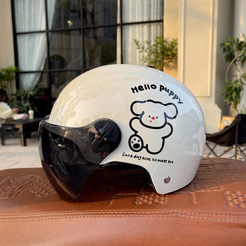 3C Certified Electric Motorcycle Helmet Summer Sunscreen Half Helmet