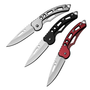 Outdoor mini outdoor folding knife stainless steel self-defense survival camping knife portable fruit portable key knife