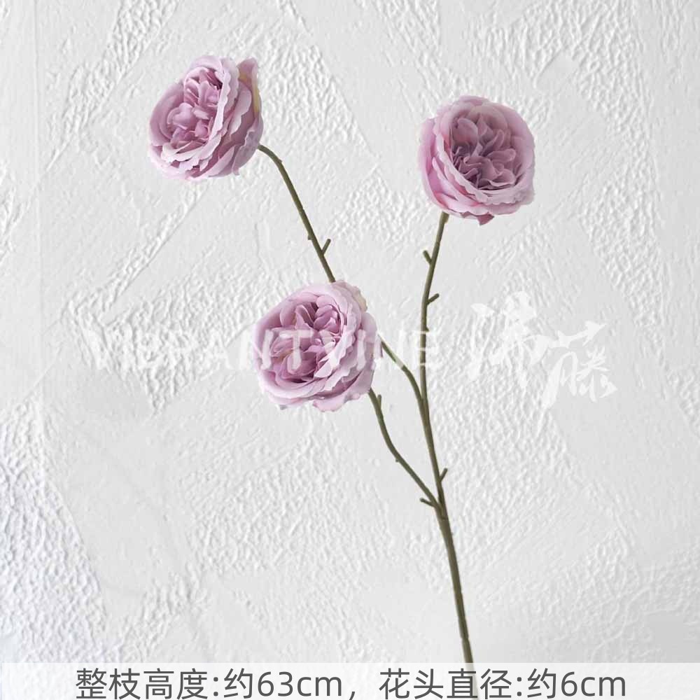 Púrpura de la boda flor artificial salón de bodas Camino de plomo techo arreglo floral Hotel Bienvenido arco piso decorativo flor artificial