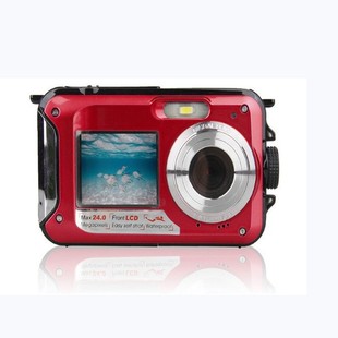 24 million children's cartoon double screen digital camera underwater swimming camera toy gift e-commerce generation
