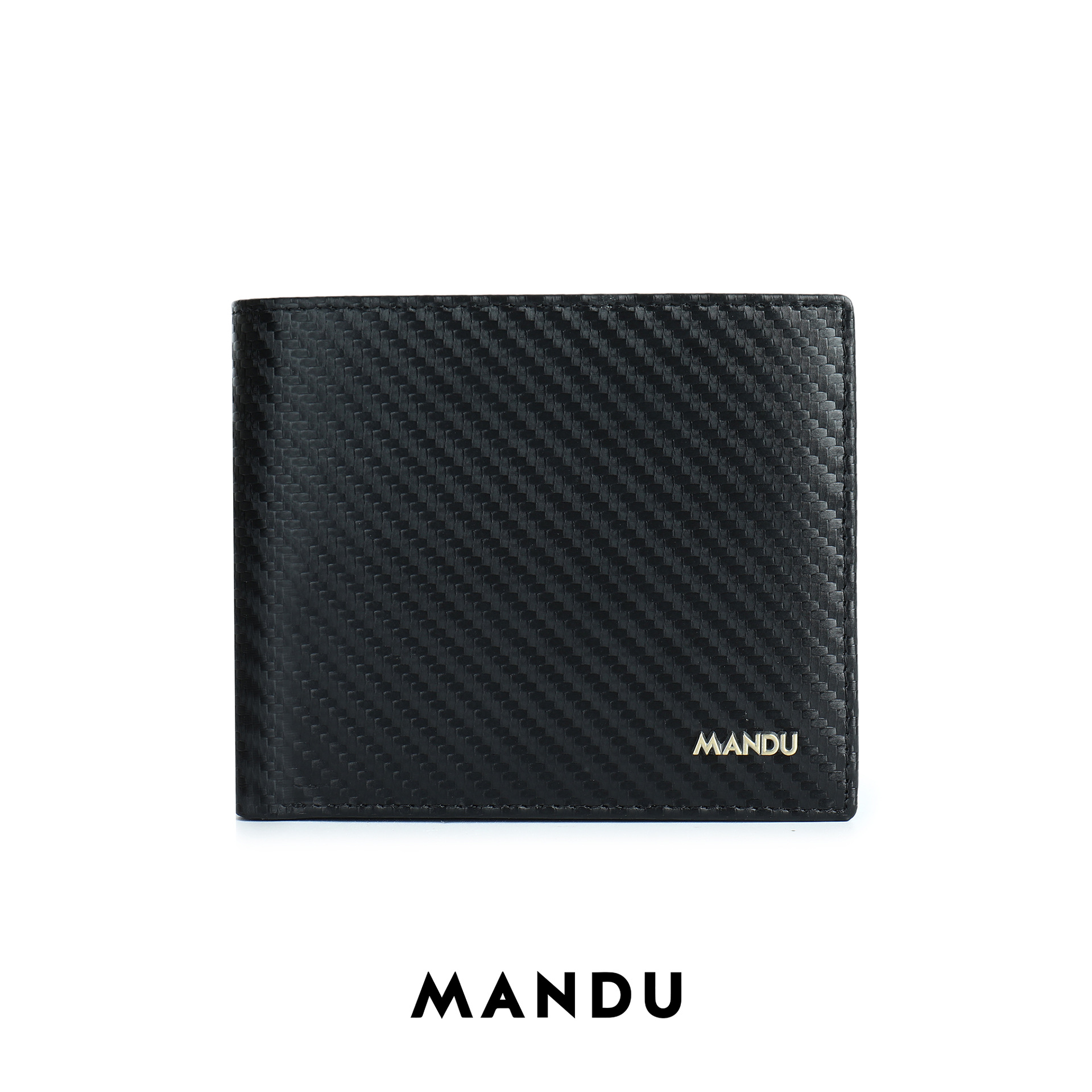 Men's wallet men's short money clip fashion carbon fiber magnetic card bag multi-card position large capacity small wallet_voghion.com