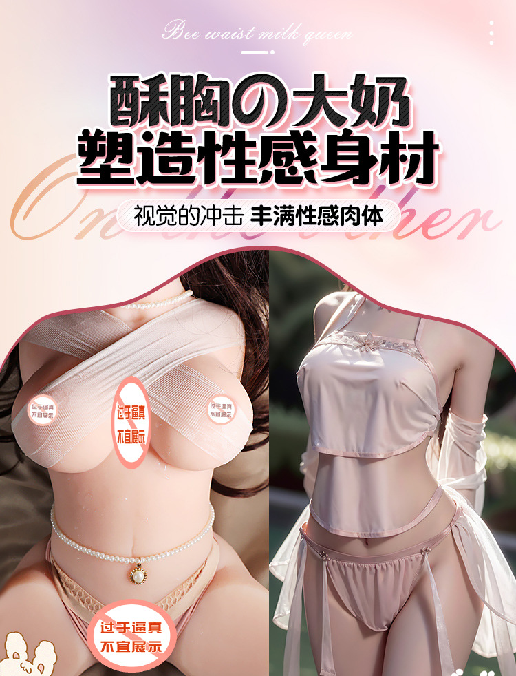 Jiuai Half-Body TPE Male Masturbator with Vaginal and Buttocks Entry, Manual Airplane Cup Style — detail image 5