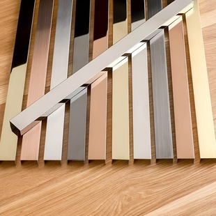 New Chinese Style Stainless Steel Decorative Strip U-Shaped Ceiling Wall Edge Strip U-Shaped Edge Strip Black Titanium Metal Decorative Strip
