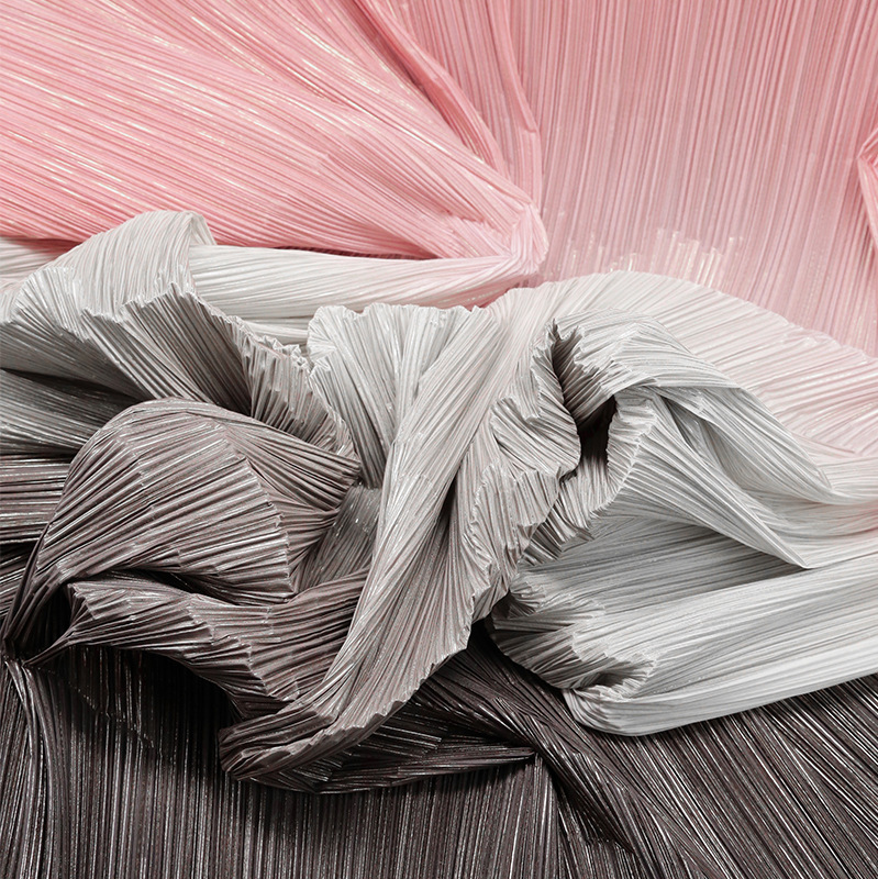 Sanzhai plástico gradiente tela de pliegue estampado estampado texturas de fondo decoración impresión modelado tela DIY hecha a mano