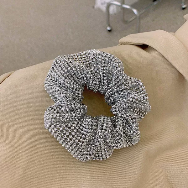 I have to enter ~ bright glittering hair rope Europe and America disco large intestine ring dual-purpose hair accessories shining large intestine hair ring